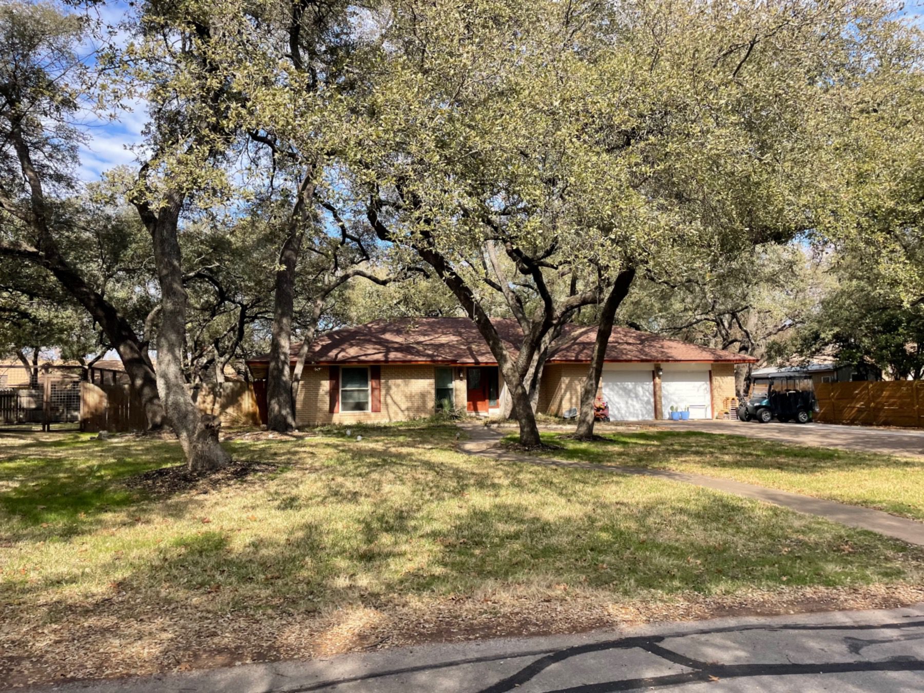one story home on large lot forest north estates Austin tx 78729