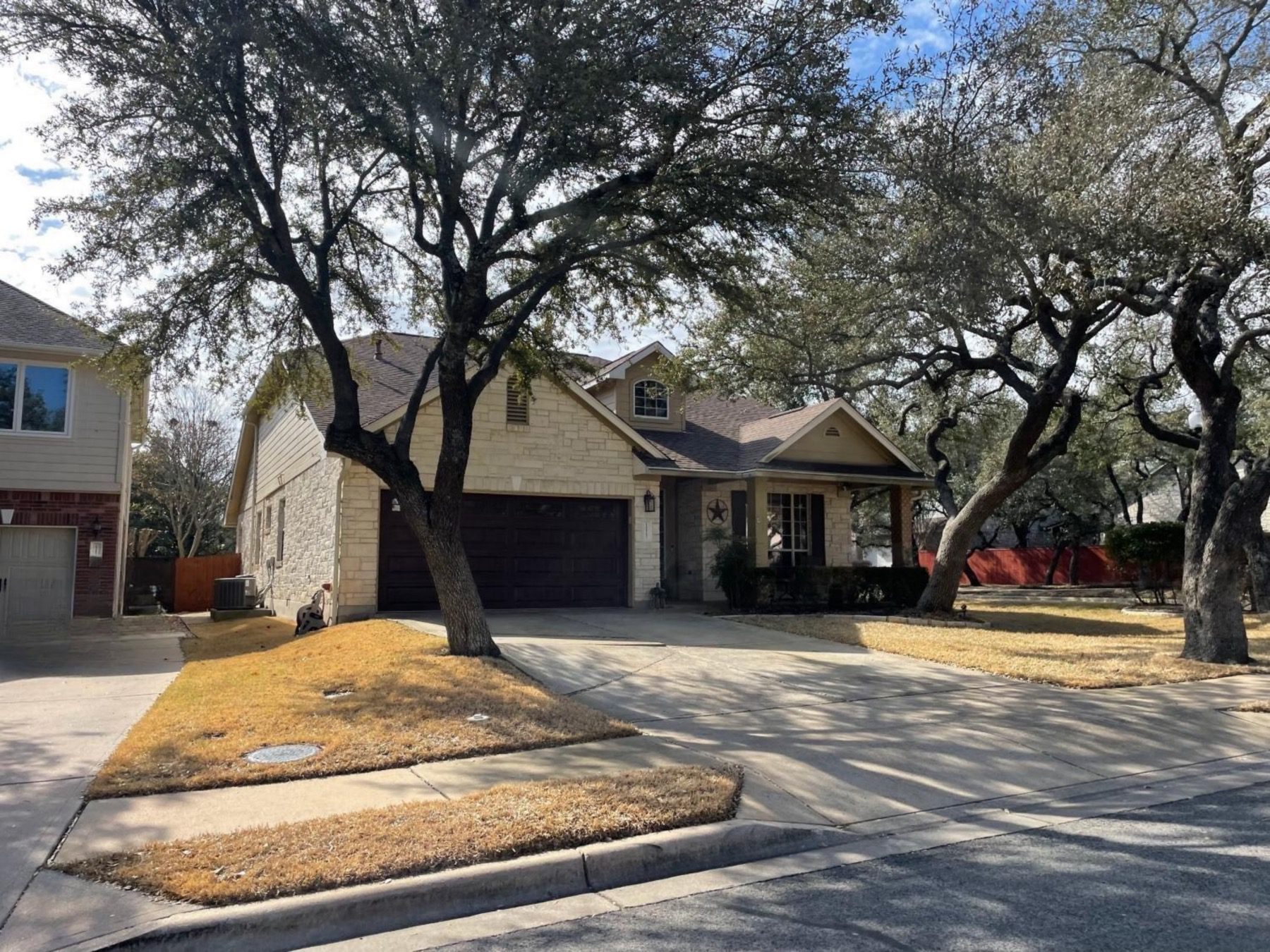 parke at Anderson Mill home on wooded lot in Austin