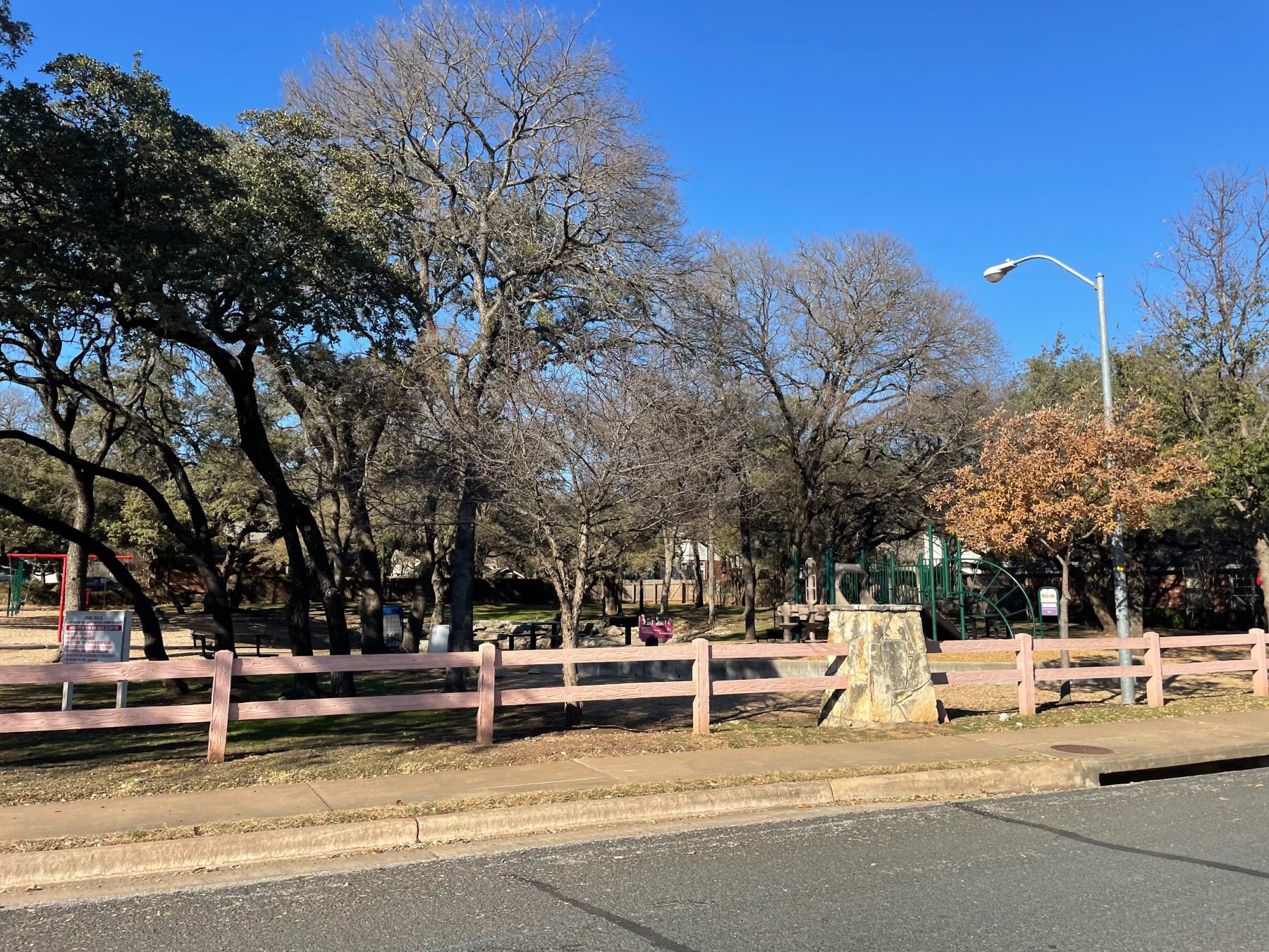 woods of brushy creek neighborhood park in Austin 78717