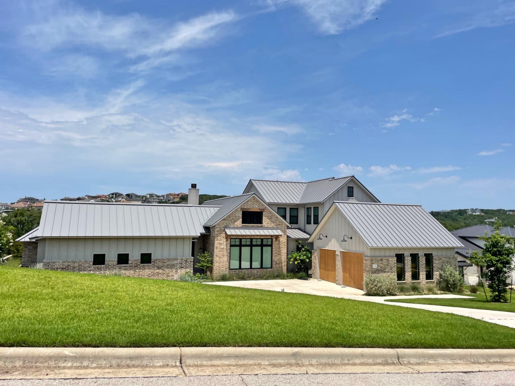 creekside at flintrock home with metal roof lakeway 78738