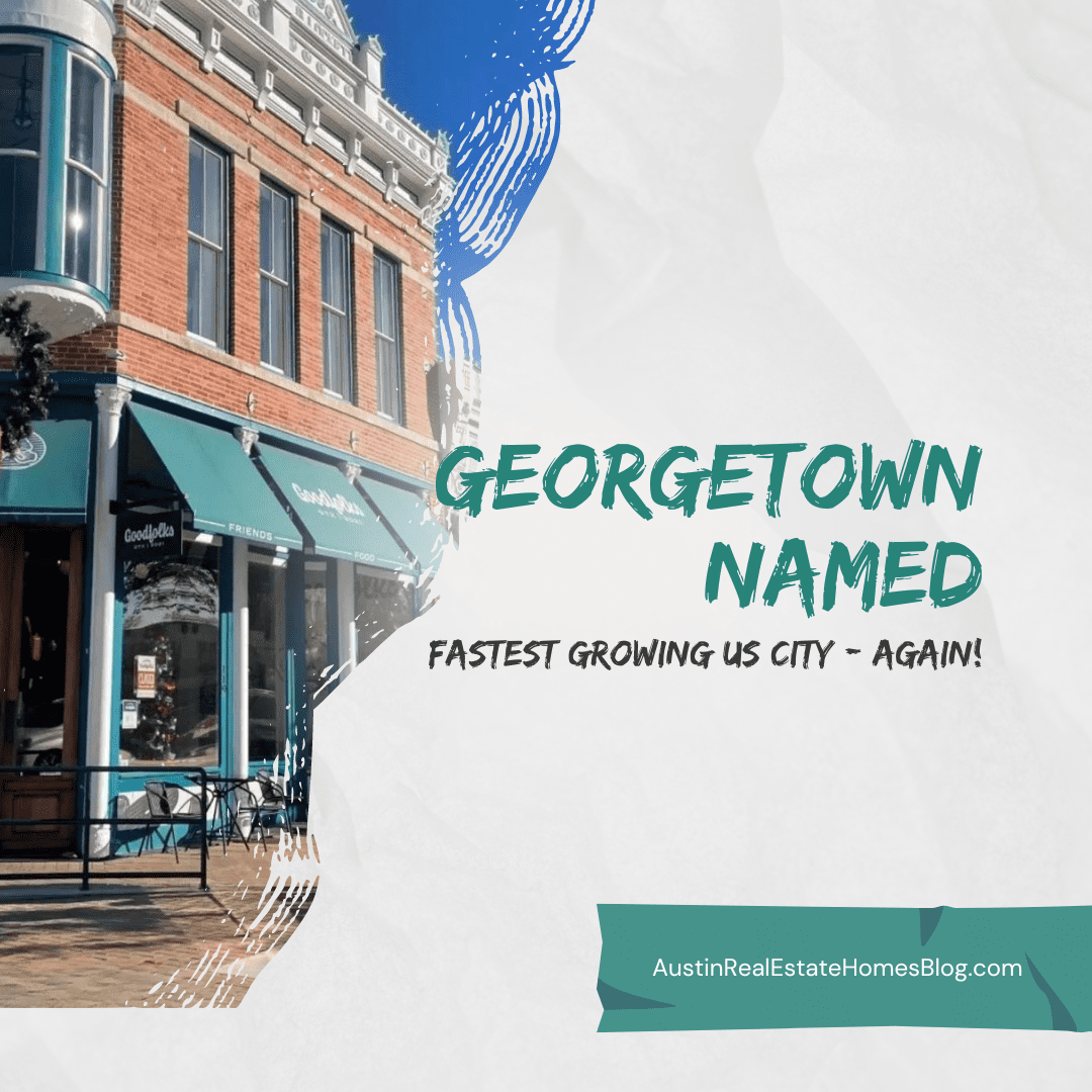 georgetown named fastest growing US city again
