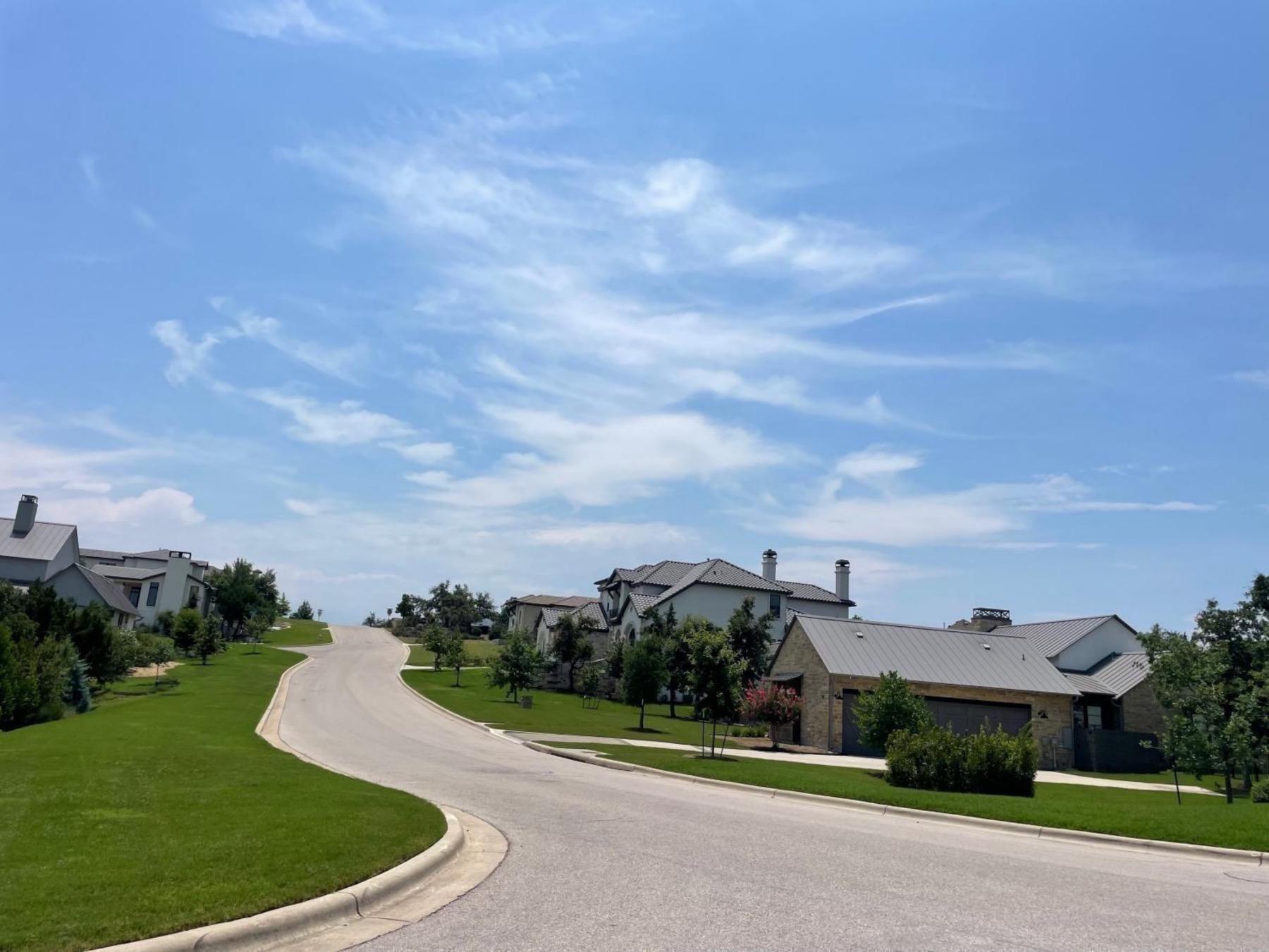 serene hills lakeway neighborhood street