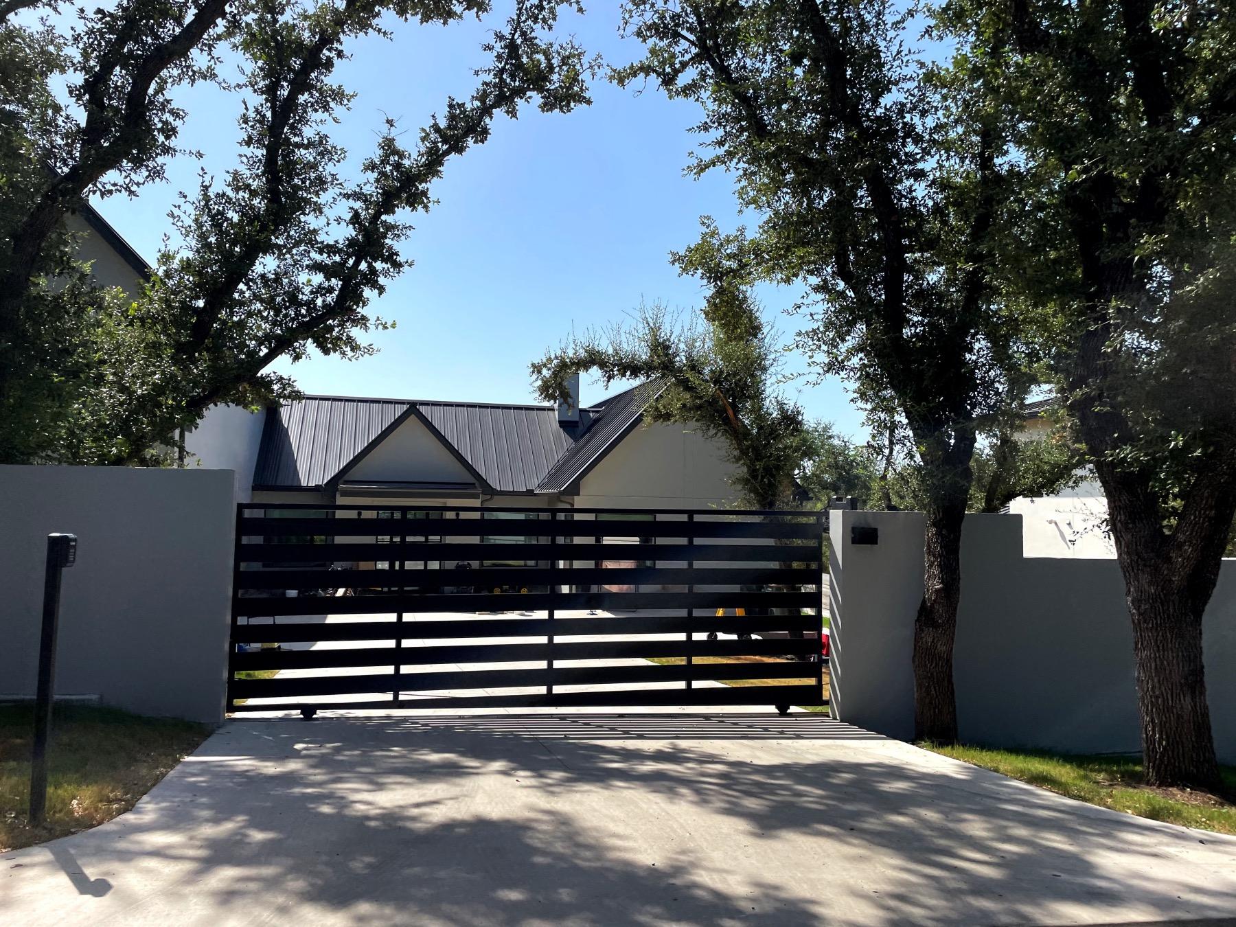 lake ridge estates Austin home behind gate