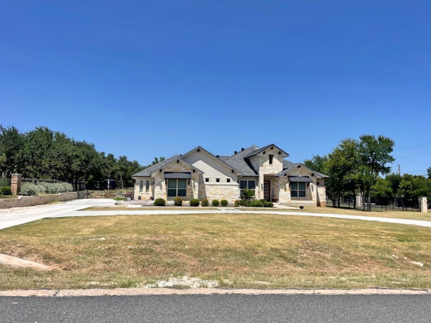 post oak estates one story modern home leander texas