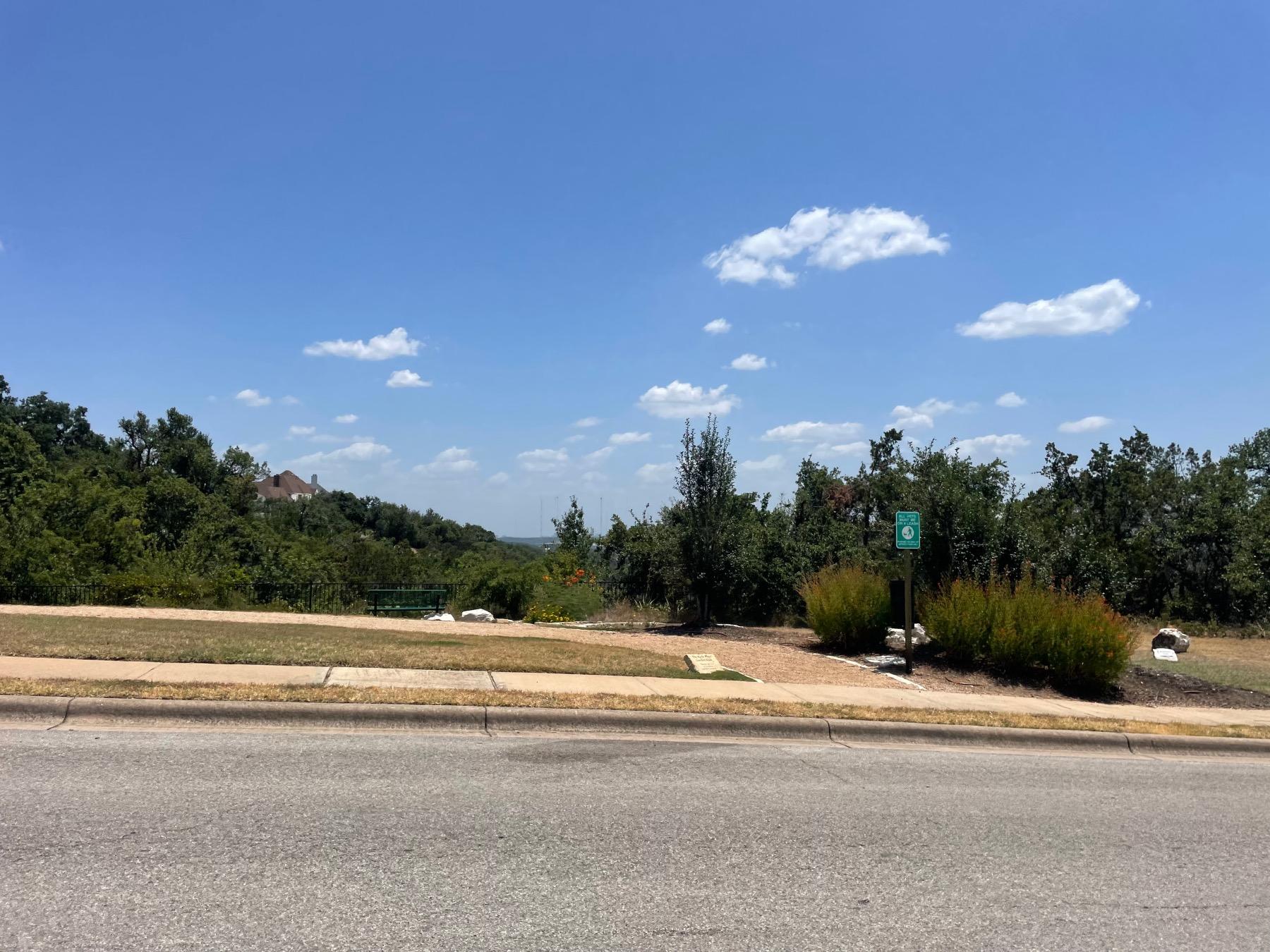 river place walking trail and neighborhood view Austin