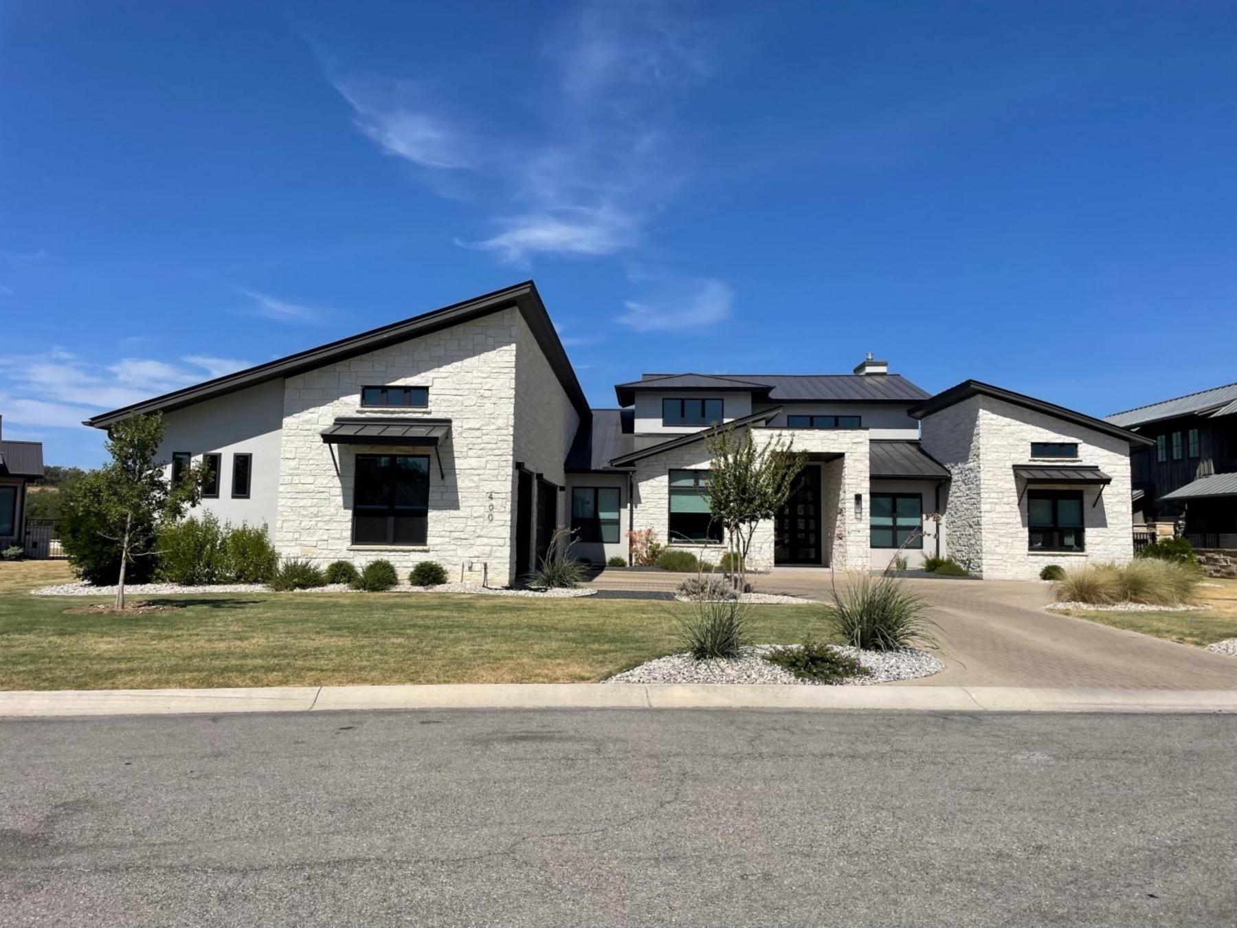 luxury one story modern home in wildwood caliterra dripping springs tx