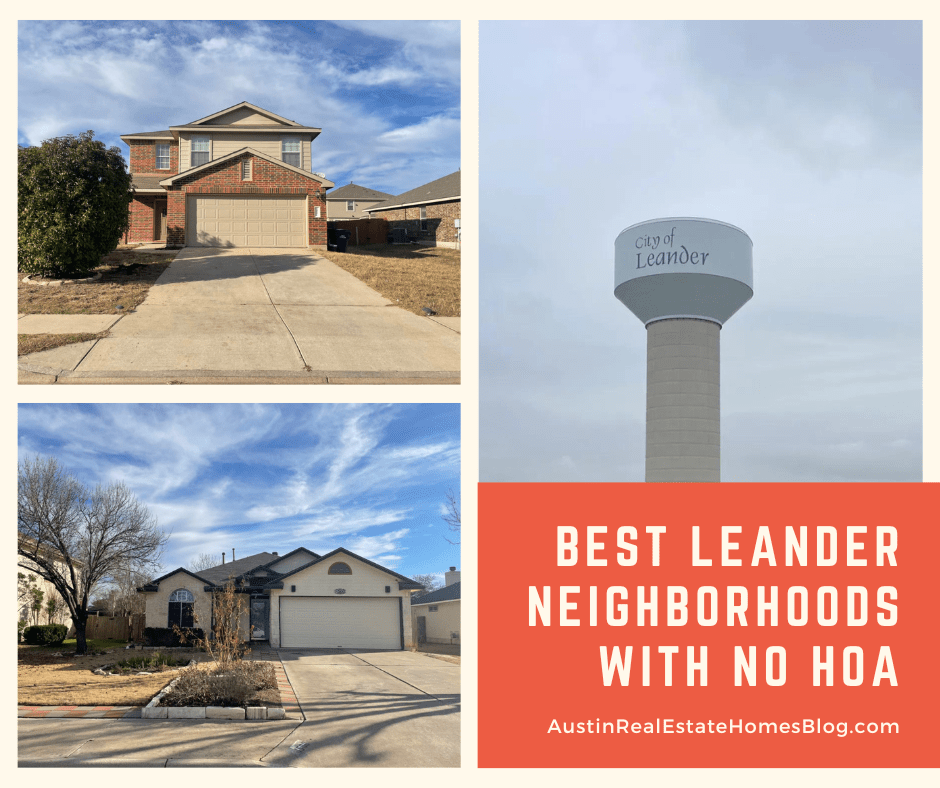 best leander neighborhoods with no HOA
