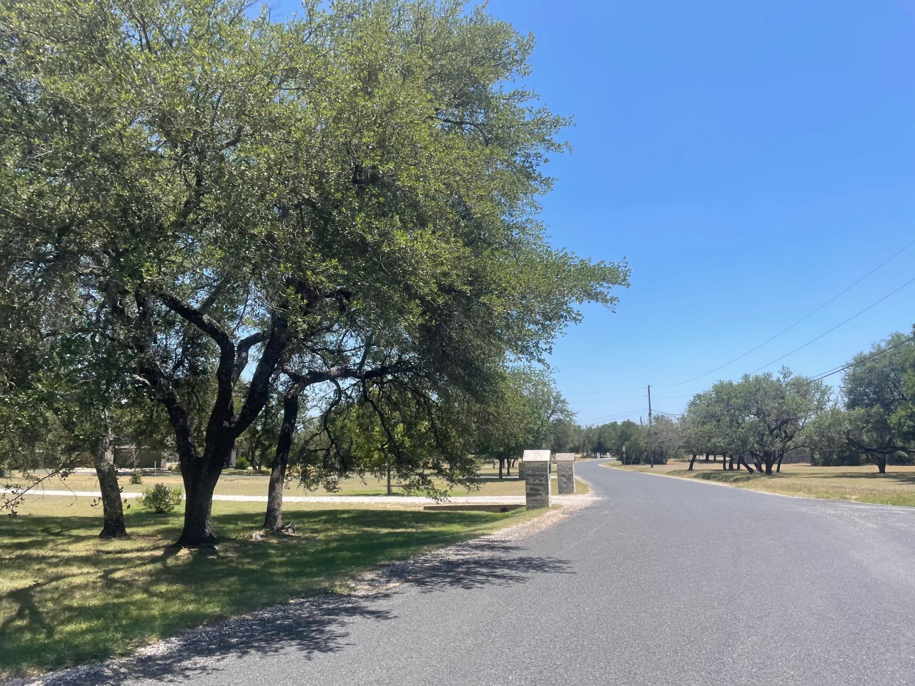 neighborhood street in silver creek ranch leander 78641