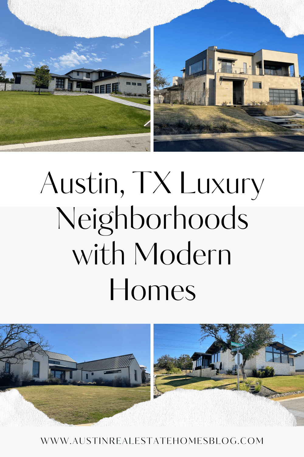 Austin, TX luxury neighborhoods with modern homes