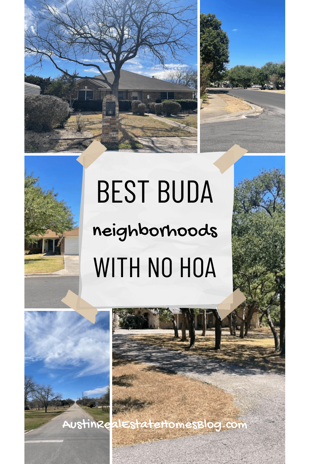 best Buda TX neighborhoods with no HOA