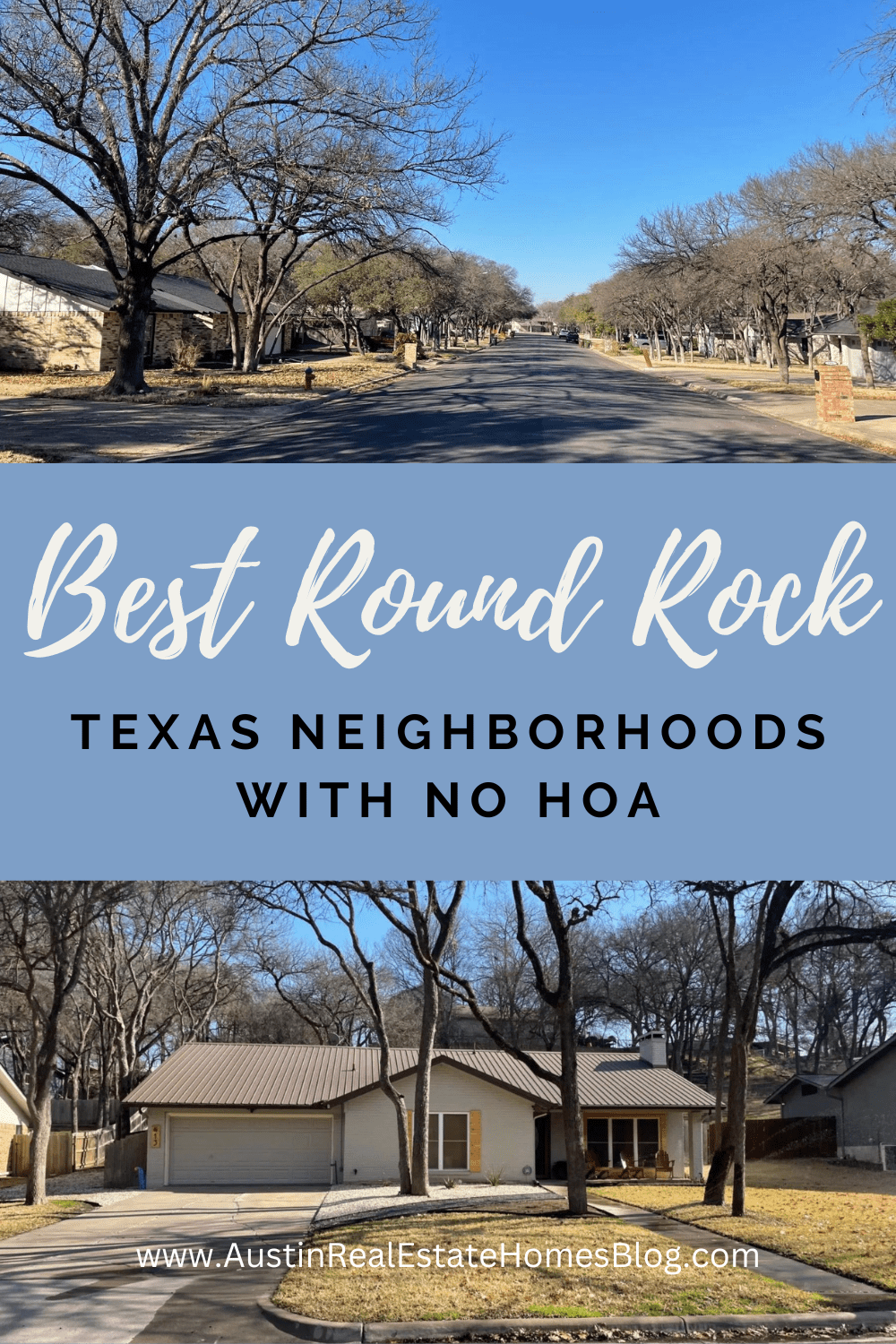 best Round Rock TX neighborhoods with no HOA