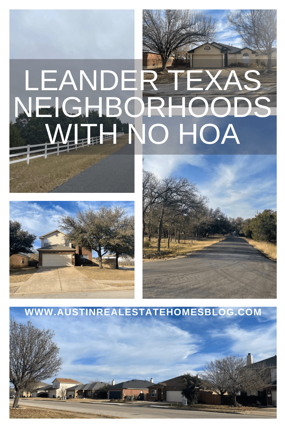 Leander TX neighborhoods with no HOA