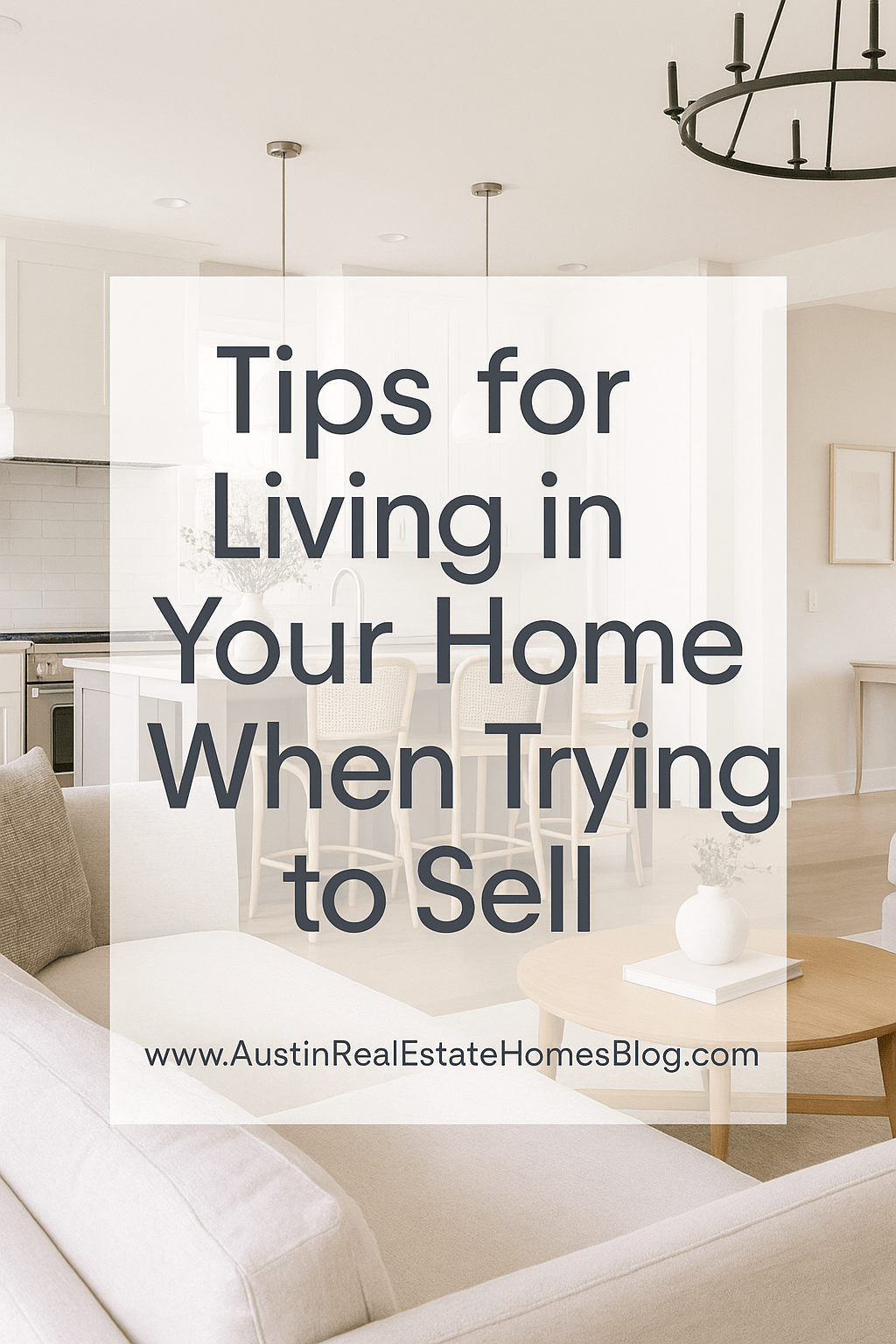 tips for living in your home when trying to sell