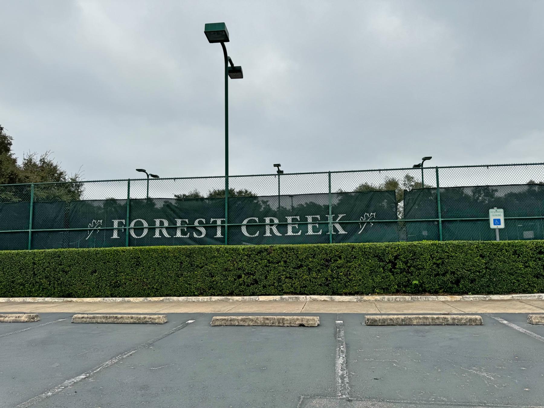Forest Creek Round Rock lighted tennis courts