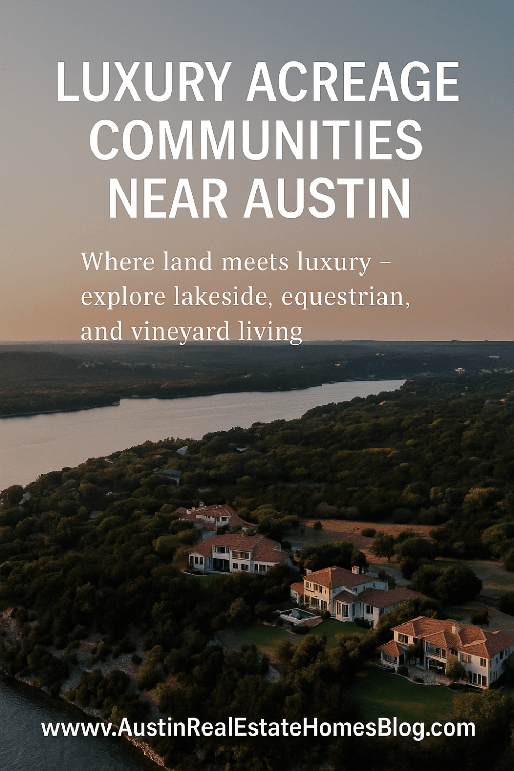 luxury acreage communities near Austin with amenities