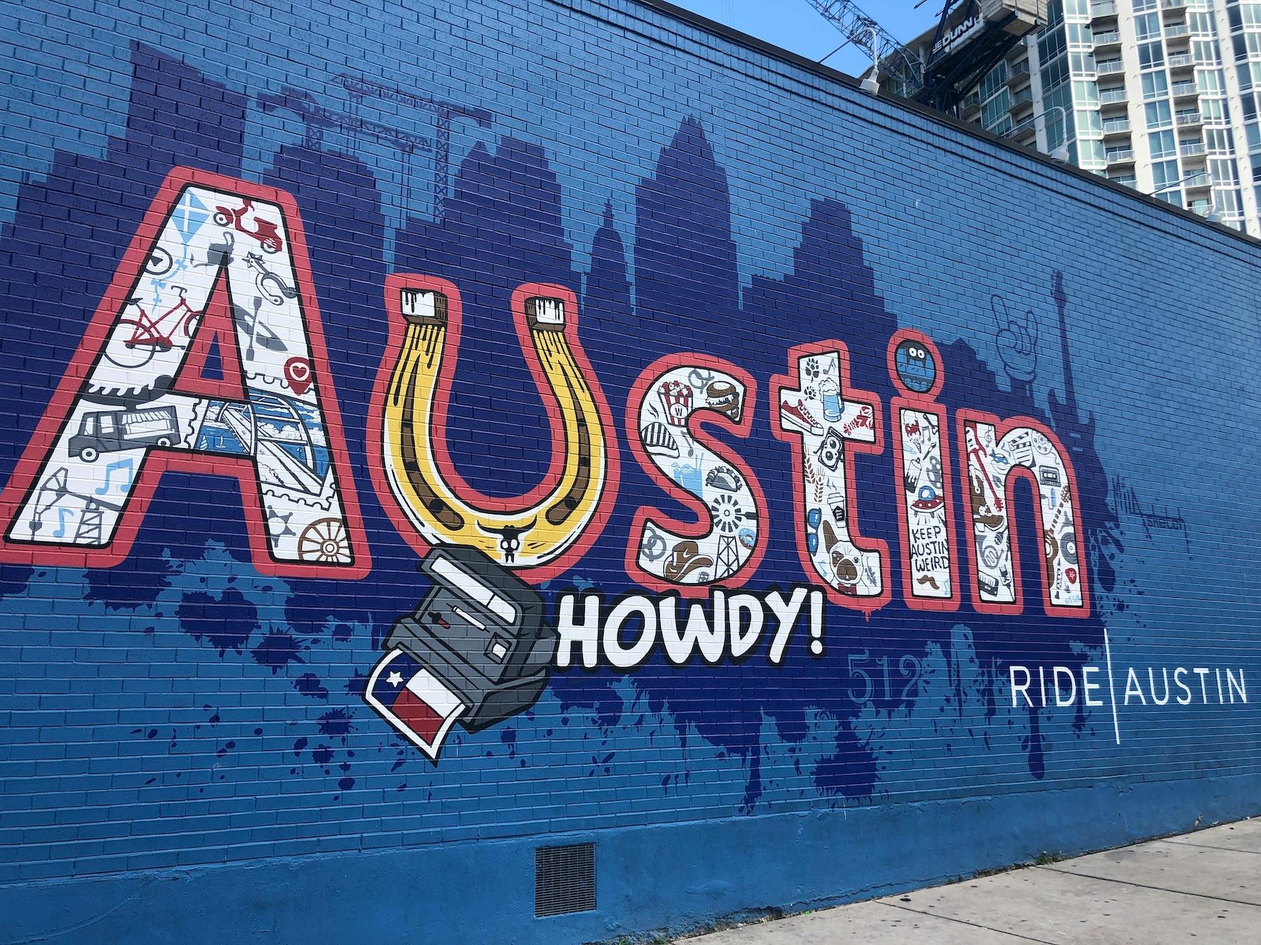 512 Ride Austin Mural Howdy